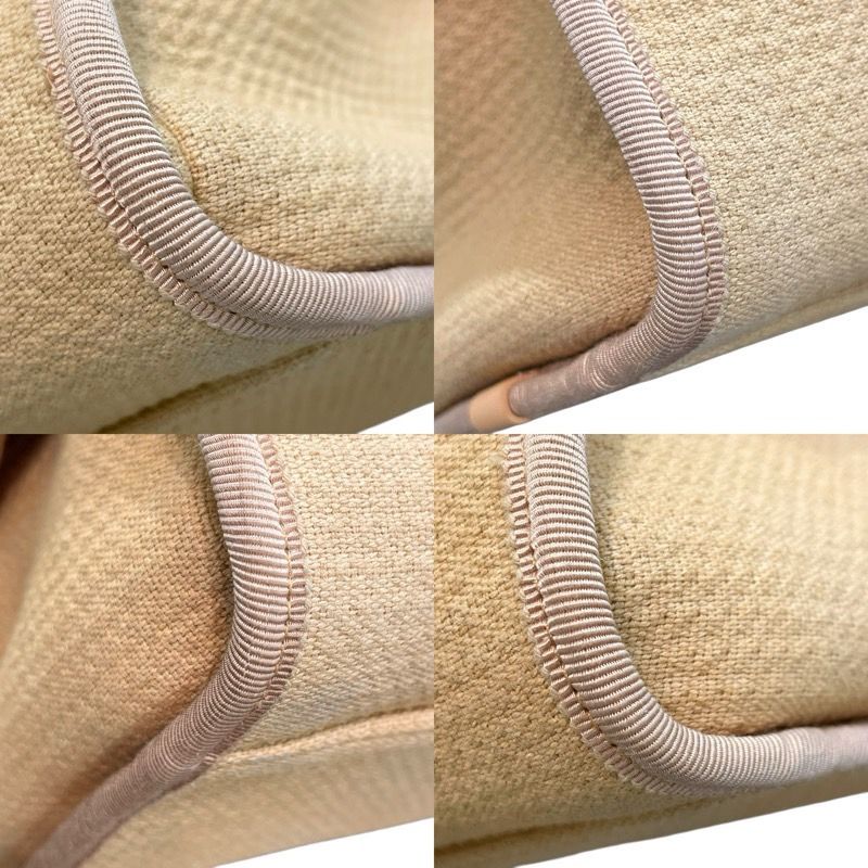 CHANEL Deauville Bowling Bag A92750 Beige & Silver Hardware