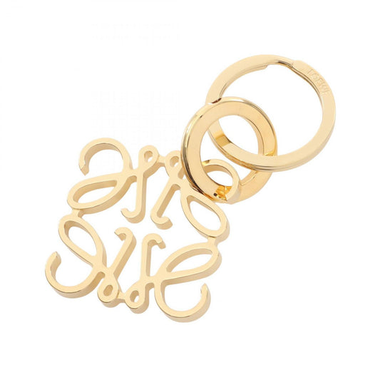 LOEWE Anagram Charm Keyring in Gold - Exquisite Luxury Accessory