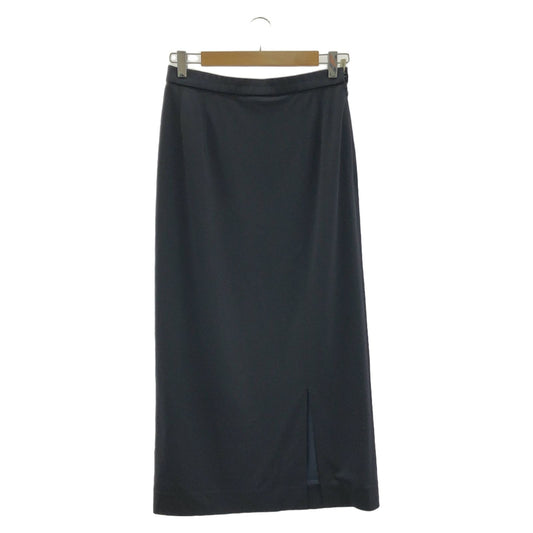 LEONARD FASHION Navy Polyester Skirt - Timeless Elegance