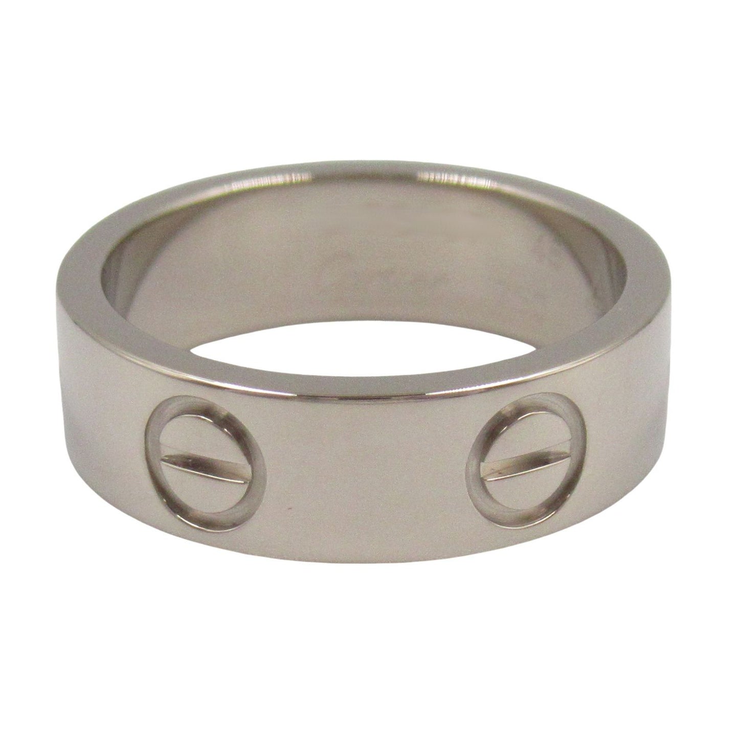 CARTIER Love Ring in K18 White Gold - Timeless Elegance