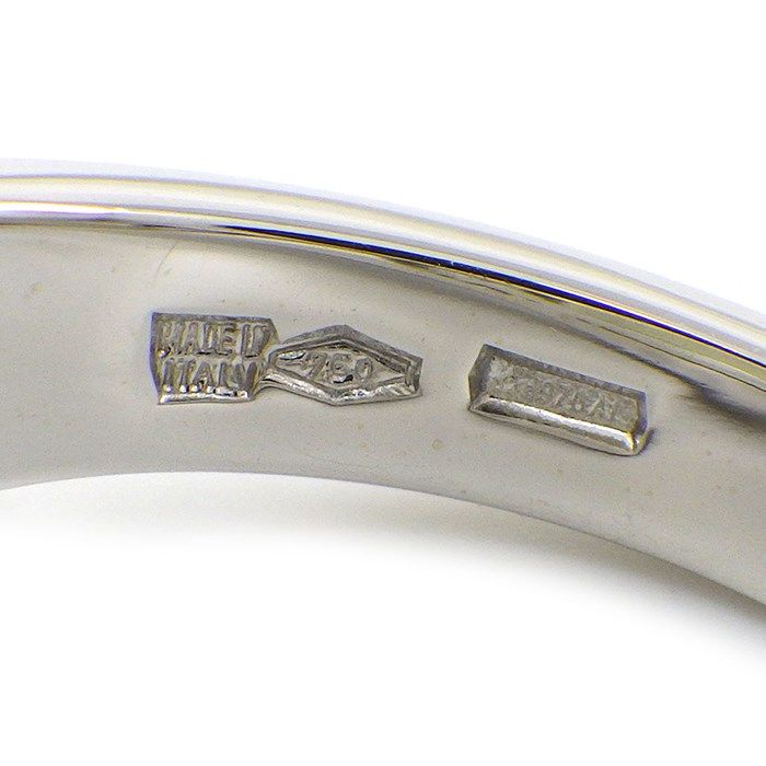 BVLGARI Allegra Square Faceted Lemon Quartz Ring in K18 White Gold