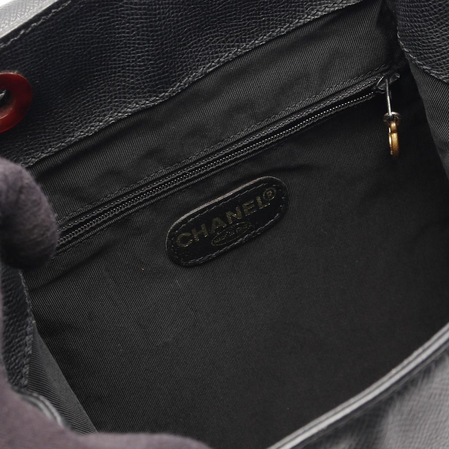 CHANEL Coco Mark Black Calfskin Backpack - Timeless Elegance