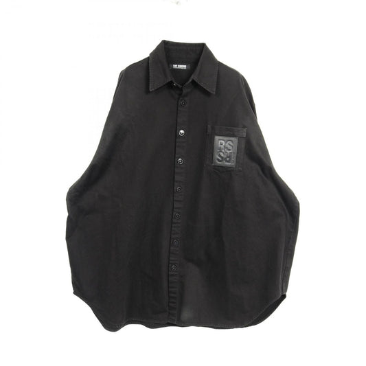 RAF SIMONS Black Cotton Shirt - Exclusive Design, Size S