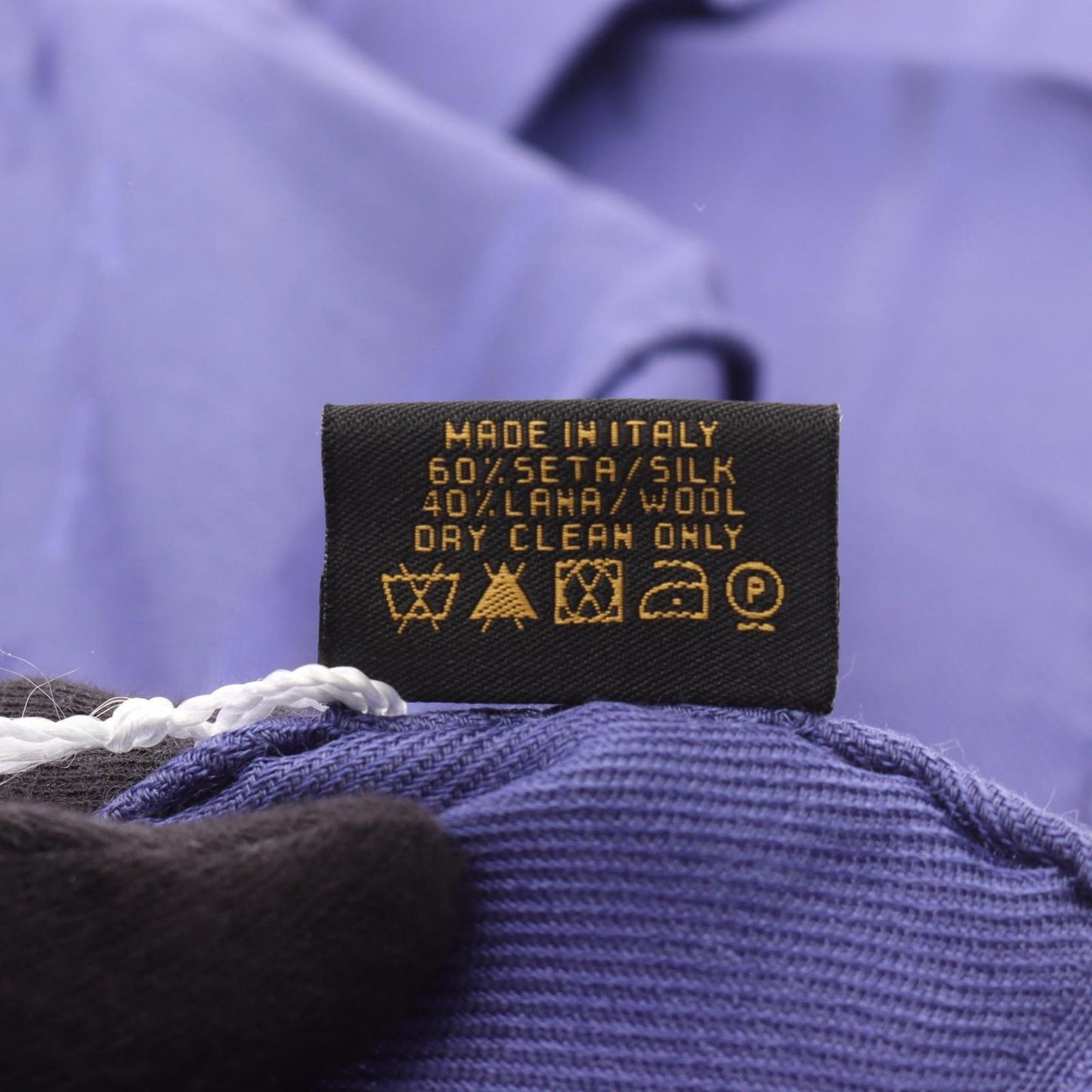 BVLGARI Logo Mania Navy Silk Wool Stole - Unused Luxury Accessory