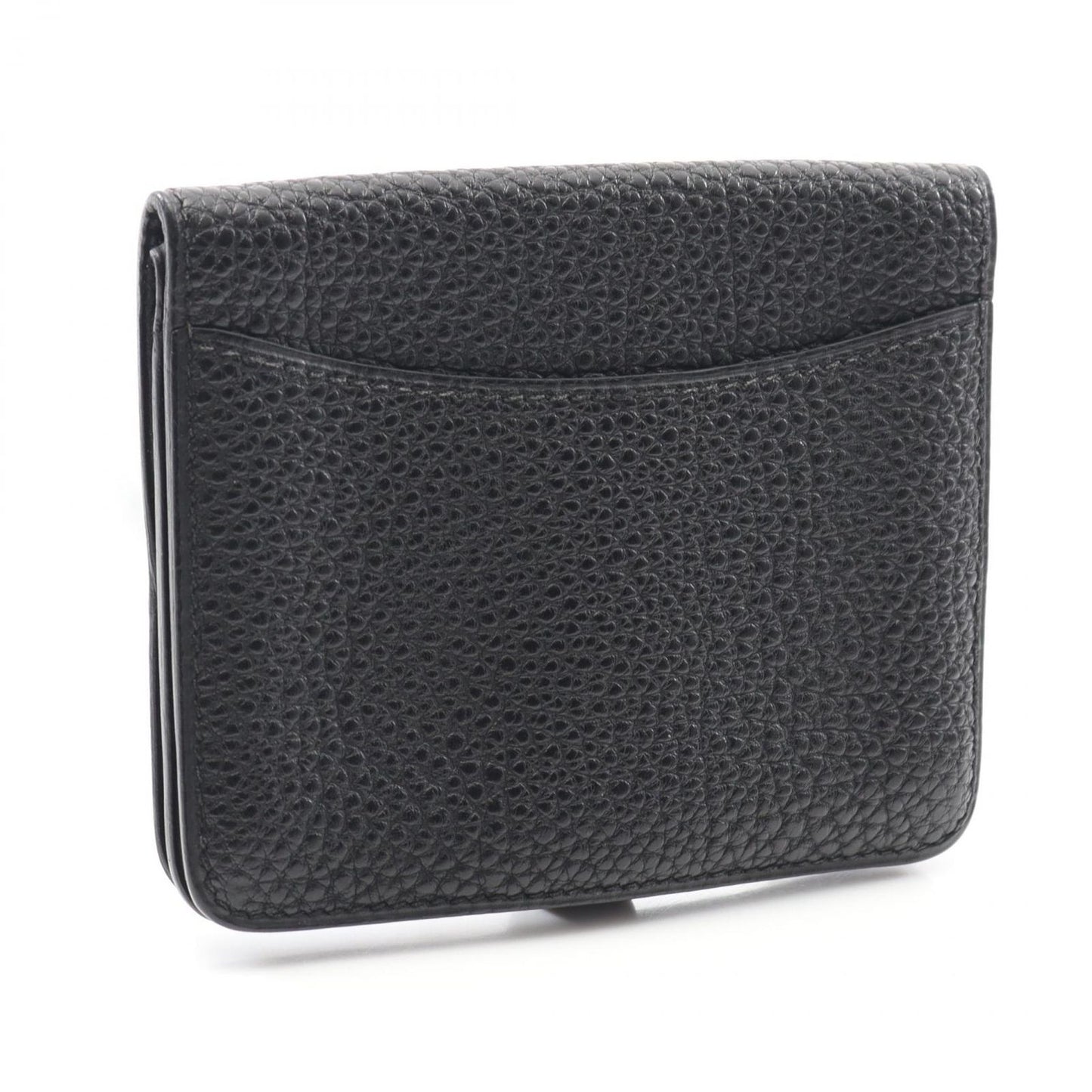 HERMES Dogon Card Case in Black Togo Leather - Timeless Elegance