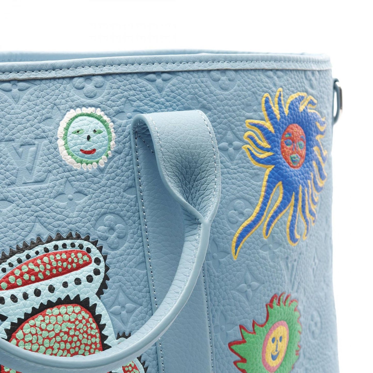 Louis Vuitton x Yayoi Kusama Weekend Tote - Exquisite Blue Leather