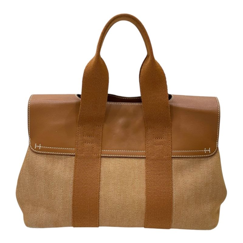 HERMES Valparaiso PM Handbag in Gold with Silver Hardware