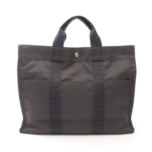 HERMES Élan Line MM Tote Bag in Gray Canvas - Timeless Elegance