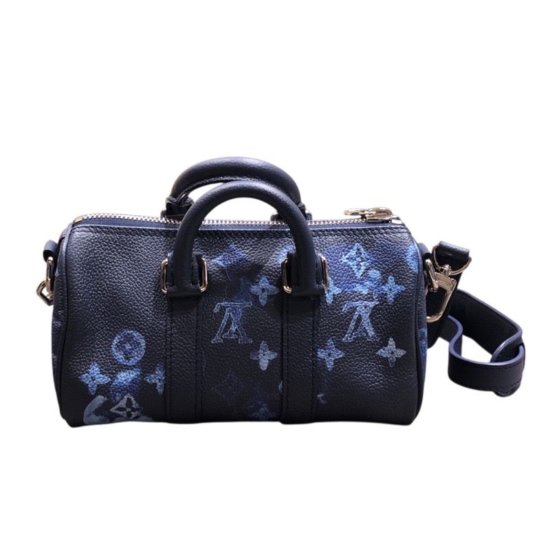 Louis Vuitton Key Pouch XS M57844 Navy Monogram Watercolor Bag