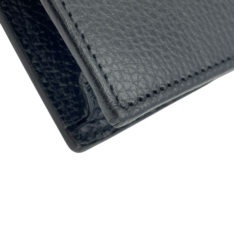 GUCCI Interlocking G Chain Wallet in Black Leather - A Timeless Classic