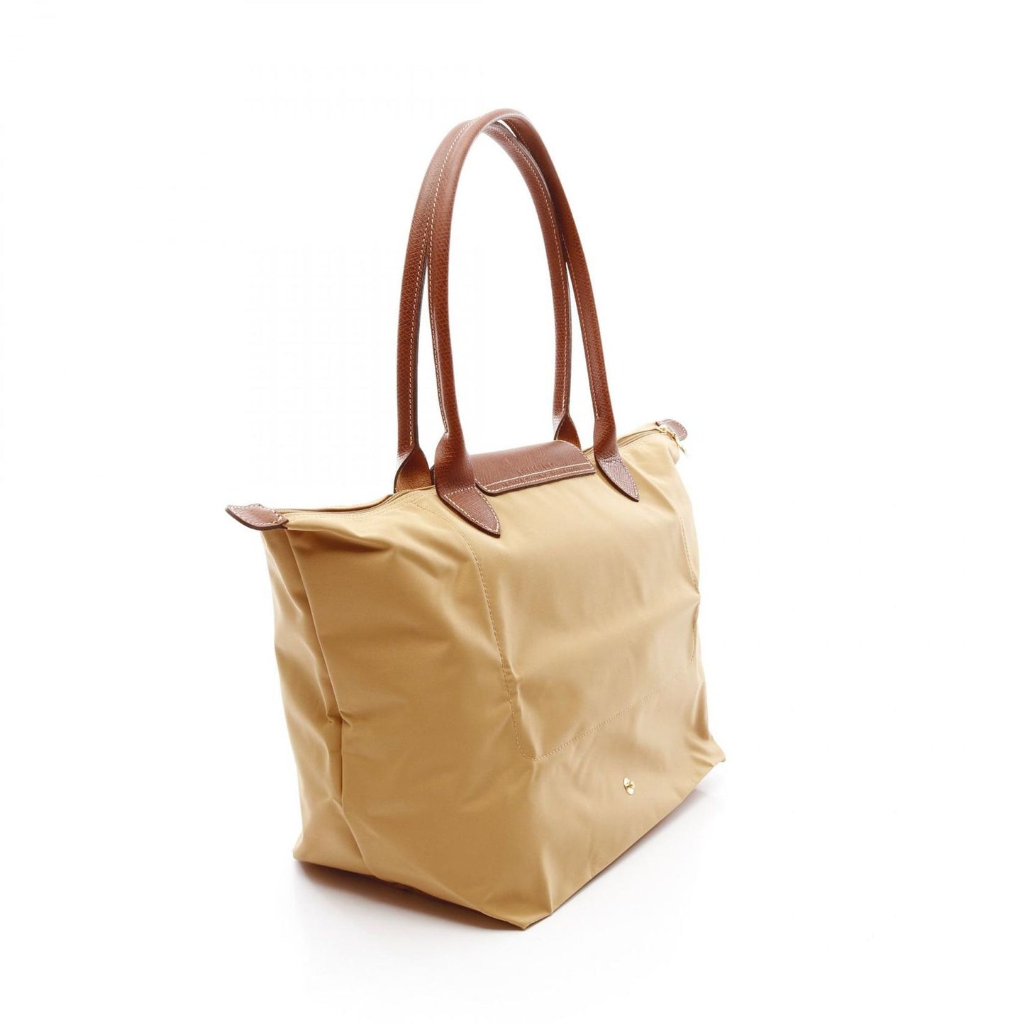 Longchamp Le Pliage Original L Tote Bag in Fawn Nylon & Leather