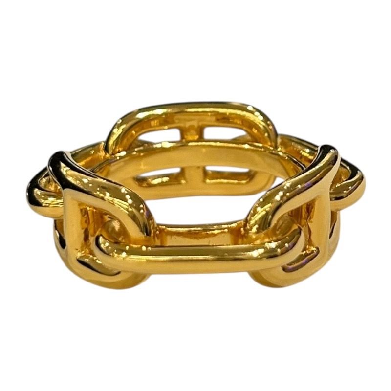HERMES Rugade Scarf Ring in Gold Metal - Unisex Luxury Accessory