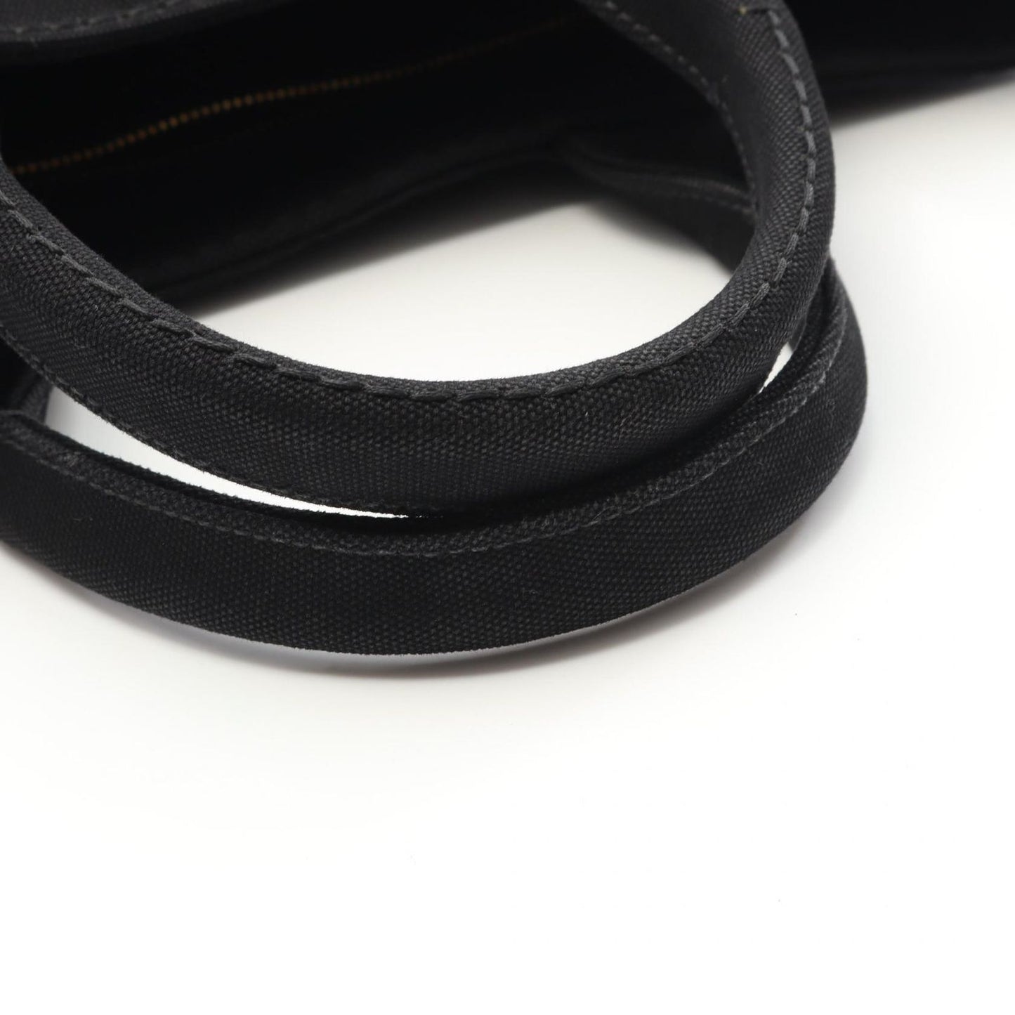 PRADA CANAPA Tote Bag in Black Canvas - Timeless Elegance