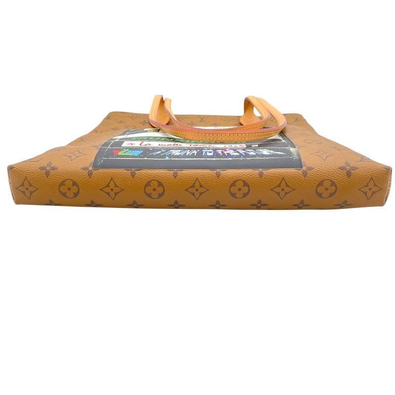 Louis Vuitton Carry It M45198 Monogram Reverse Tote Bag - Brown