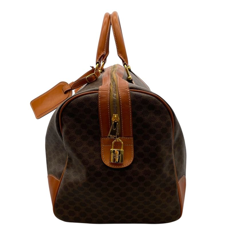 CELINE Macadam Boston Bag in Brown PVC - Timeless Elegance