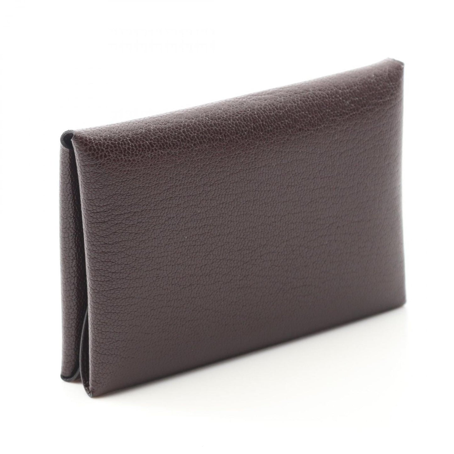 HERMES Calvi Duo Coin Case in Rouge Serre - Exquisite Craftsmanship