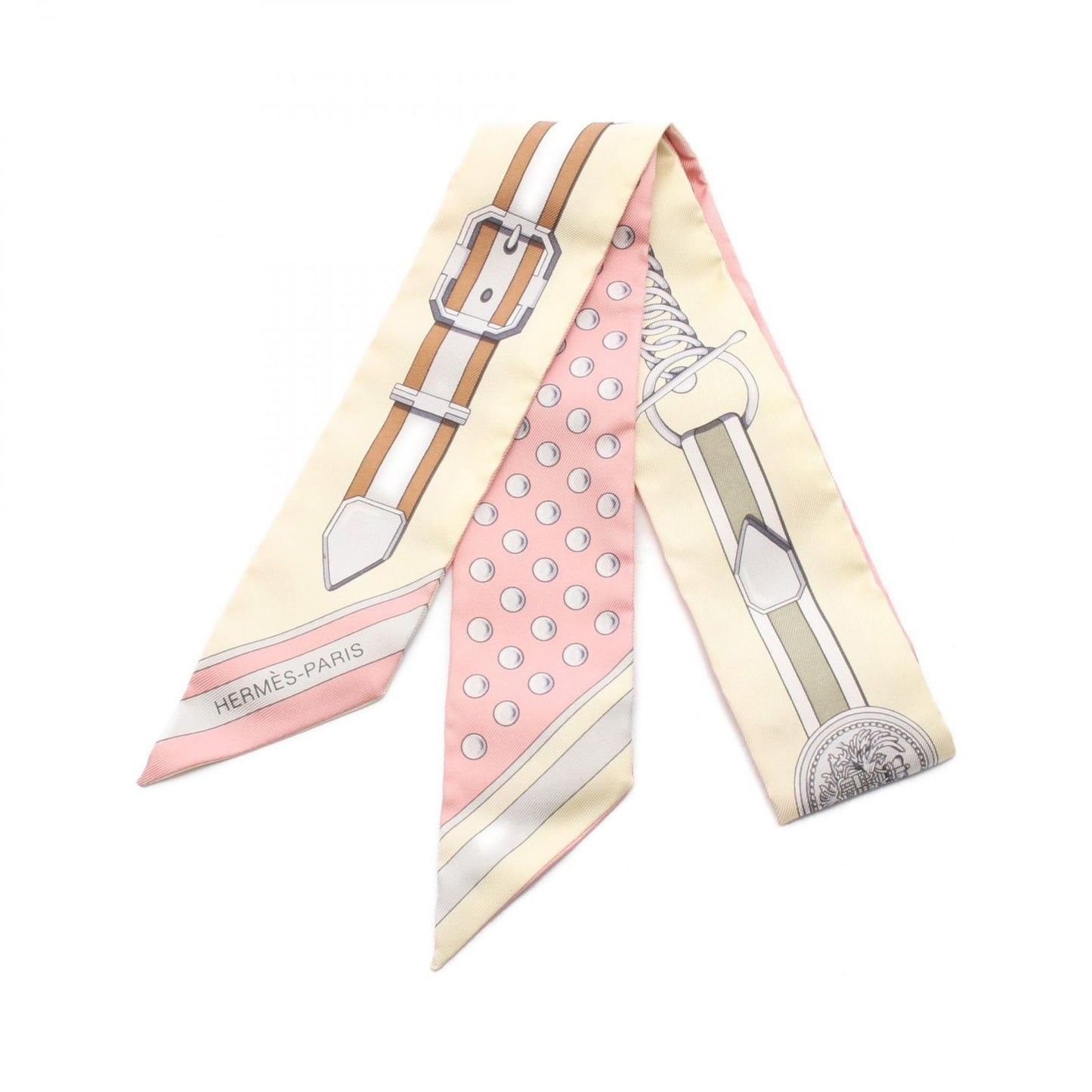 HERMES Grand Tralala Twilly Silk Scarf - Unused Luxury Accessory