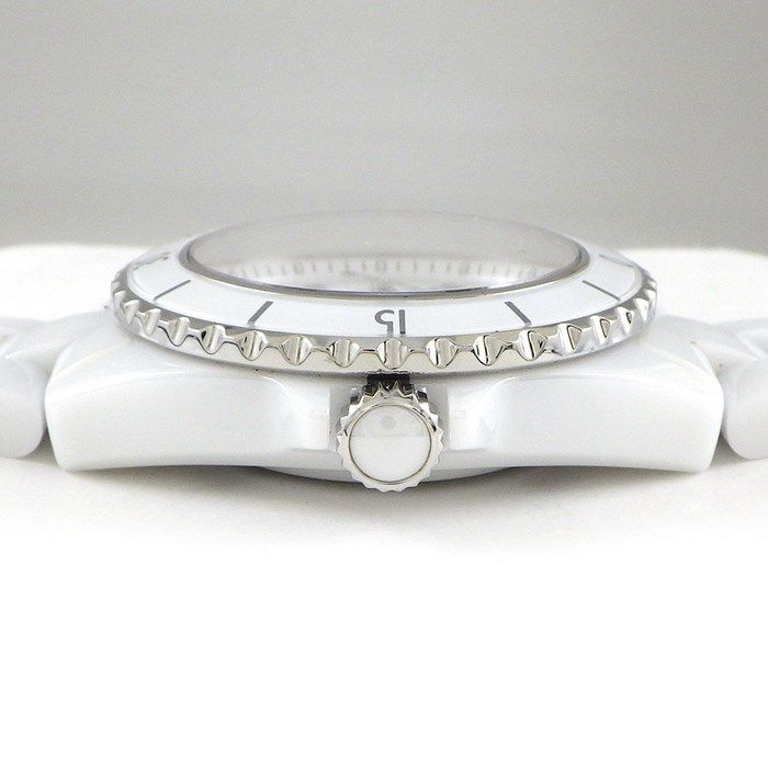 Chanel J12 H5703 Diamond Index White Dial Ceramic Watch