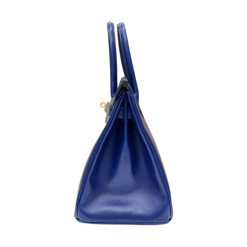 HERMES Birkin 30 Blue Saphir with Gold Hardware - Exquisite Craftsmanship