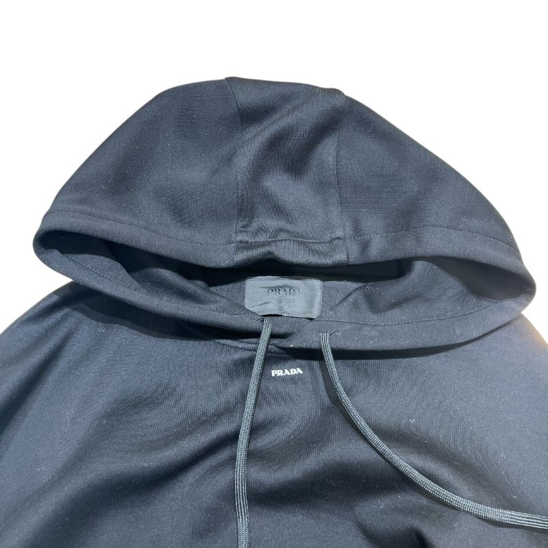 PRADA Logo Print Technical Parka - Black XXL - Exclusive Luxury