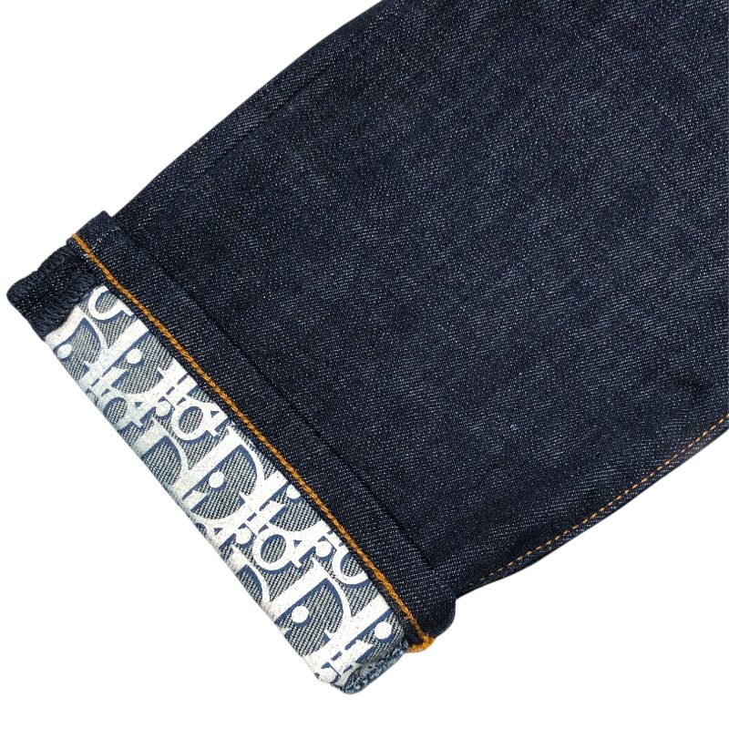 Christian Dior Oblique Denim Pants - Indigo Cotton, Size 34