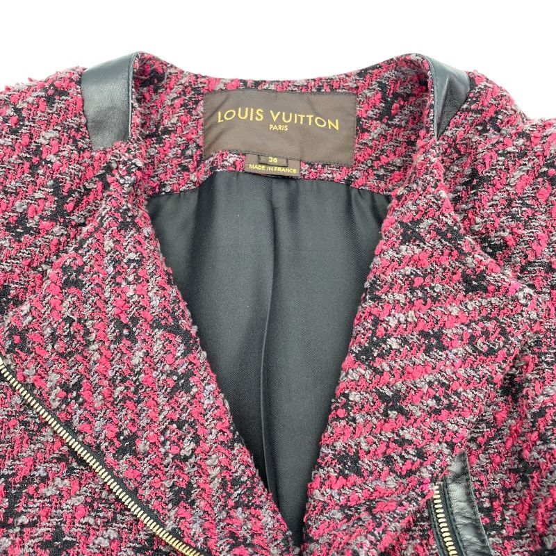 Louis Vuitton Bordeaux Tweed Coat - Exquisite Women's Outerwear
