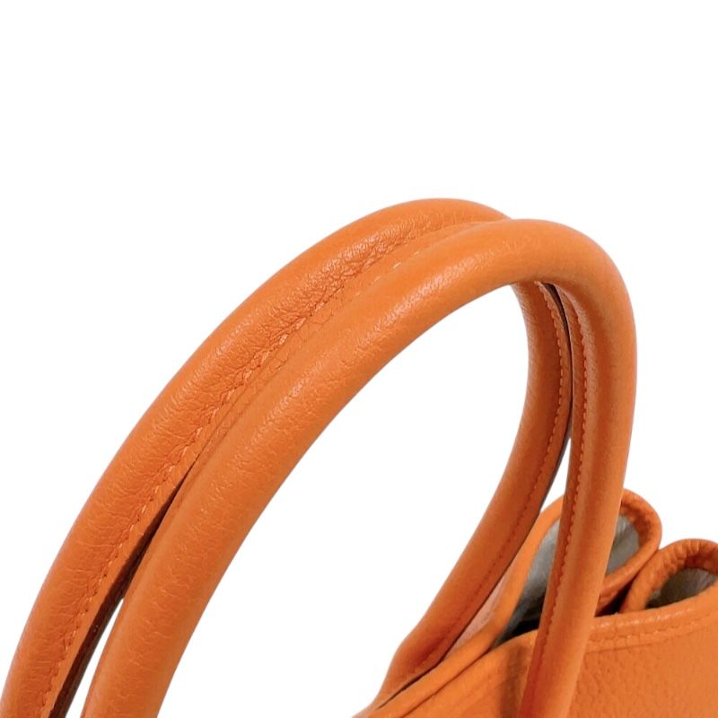 HERMES Garden Party TPM Handbag - Orange with Silver Hardware (2016)