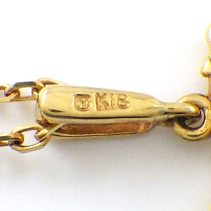 MIKIMOTO Horse Motif Necklace with 5mm Pearl in K18 Yellow Gold