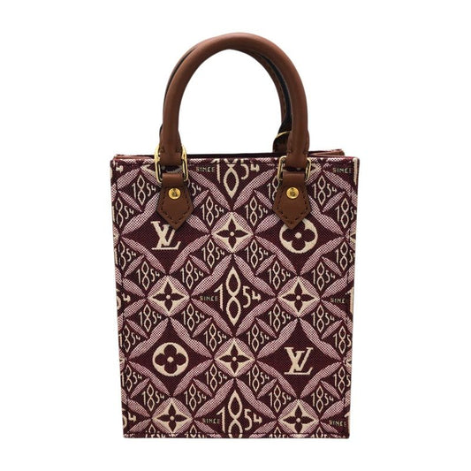 Louis Vuitton Petite Sac Plat M69846 Bordeaux Jacquard Shoulder Bag
