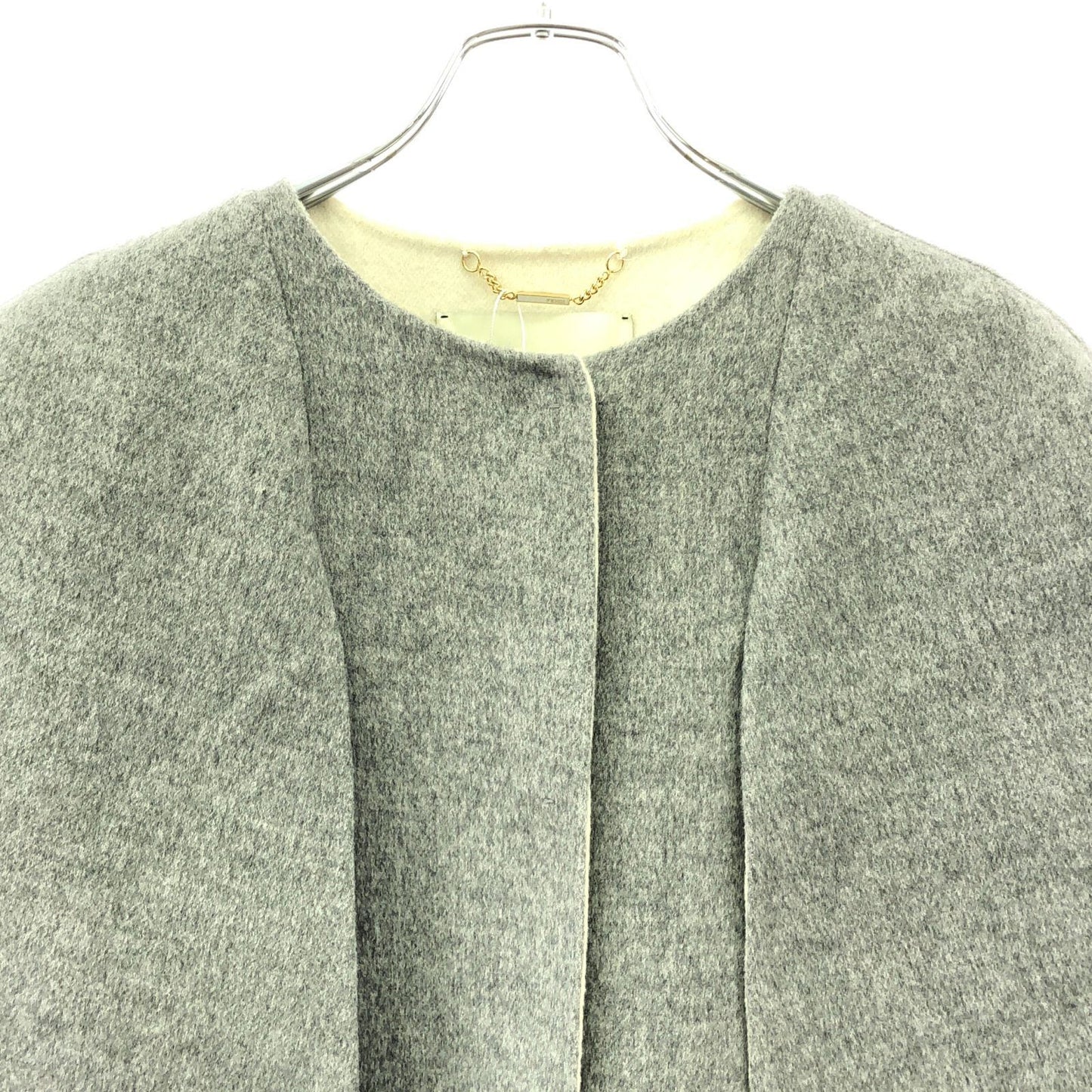 FENDI Women's Wool Cape Coat in Elegant Gray - Timeless Luxury