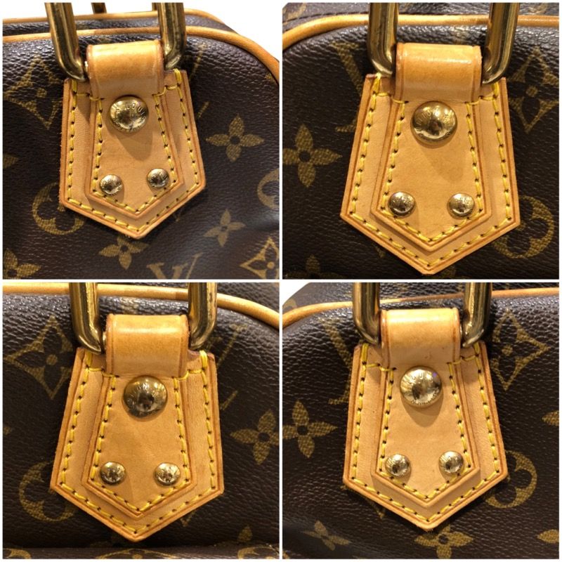 Louis Vuitton Manhattan PM Monogram Canvas Handbag - Brown