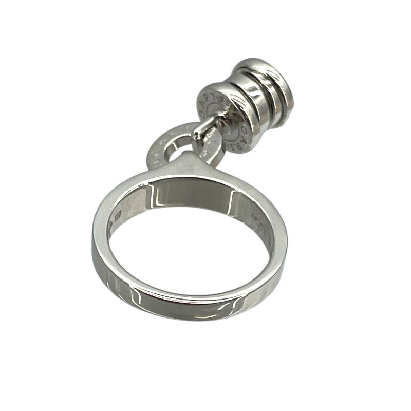 BVLGARI B.zero1 Element Ring in 750WG with Diamonds - Size 8