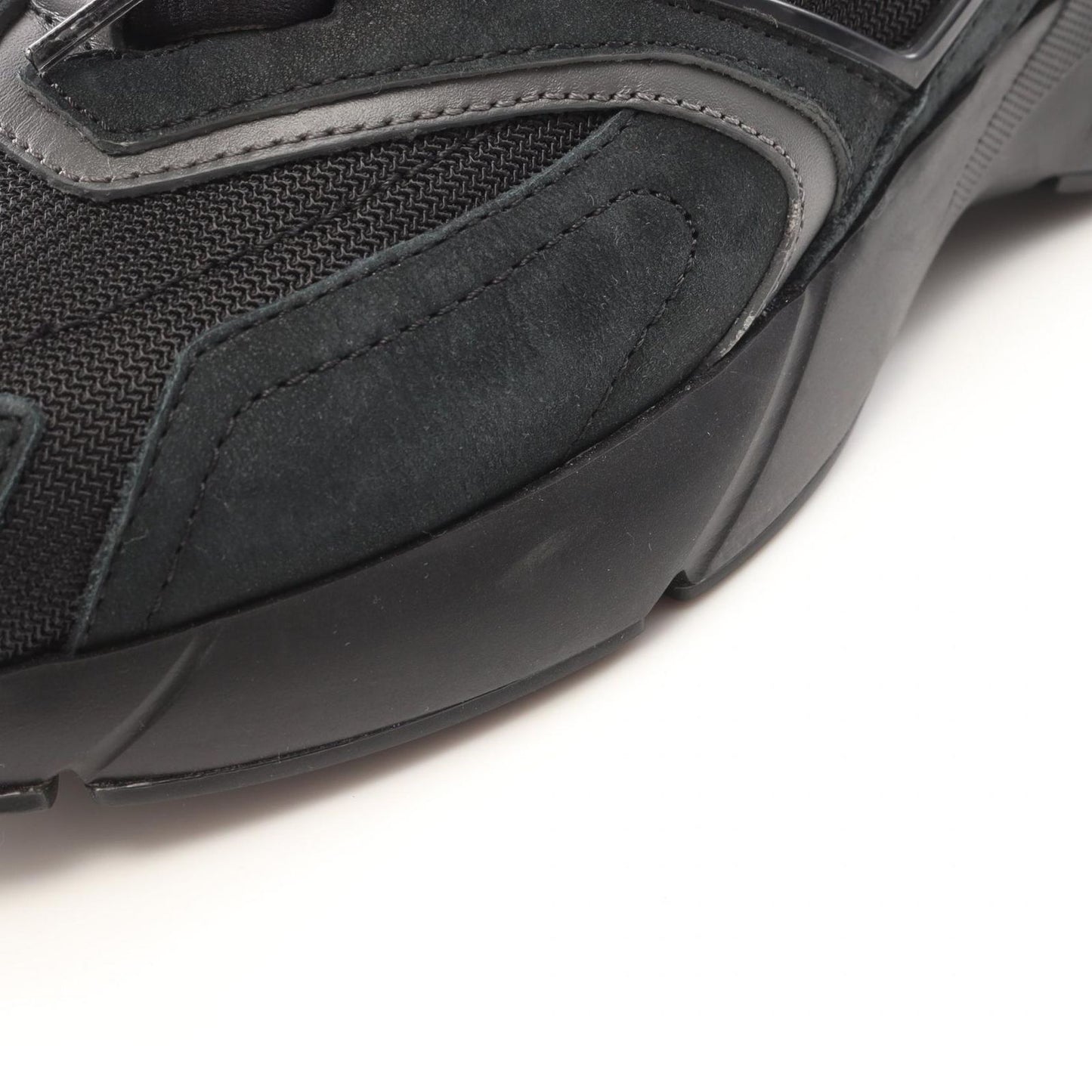 FENDI FASTER Suede Sneakers - Timeless Elegance in Black