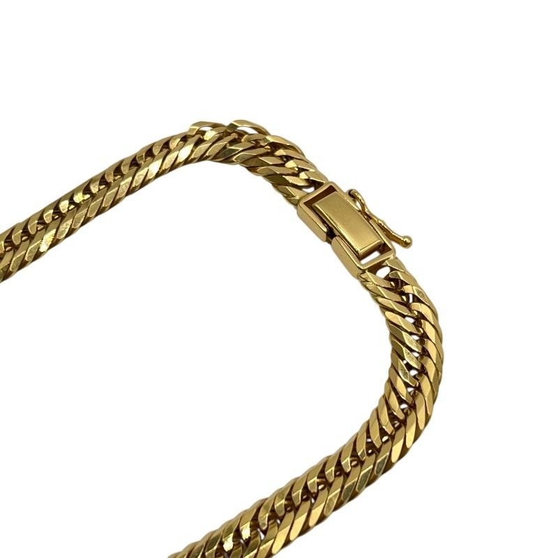 Exquisite 12-Faceted Triple K18 Figaro Necklace for Men