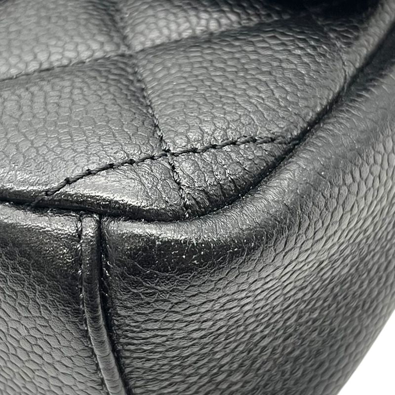 CHANEL Matelassé Mini Flap Bag - Black Caviar with Gold Hardware