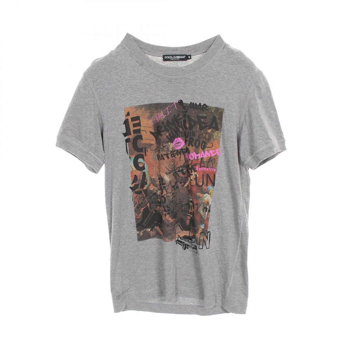DOLCE & GABBANA Cotton T-Shirt - Timeless Elegance in Gray