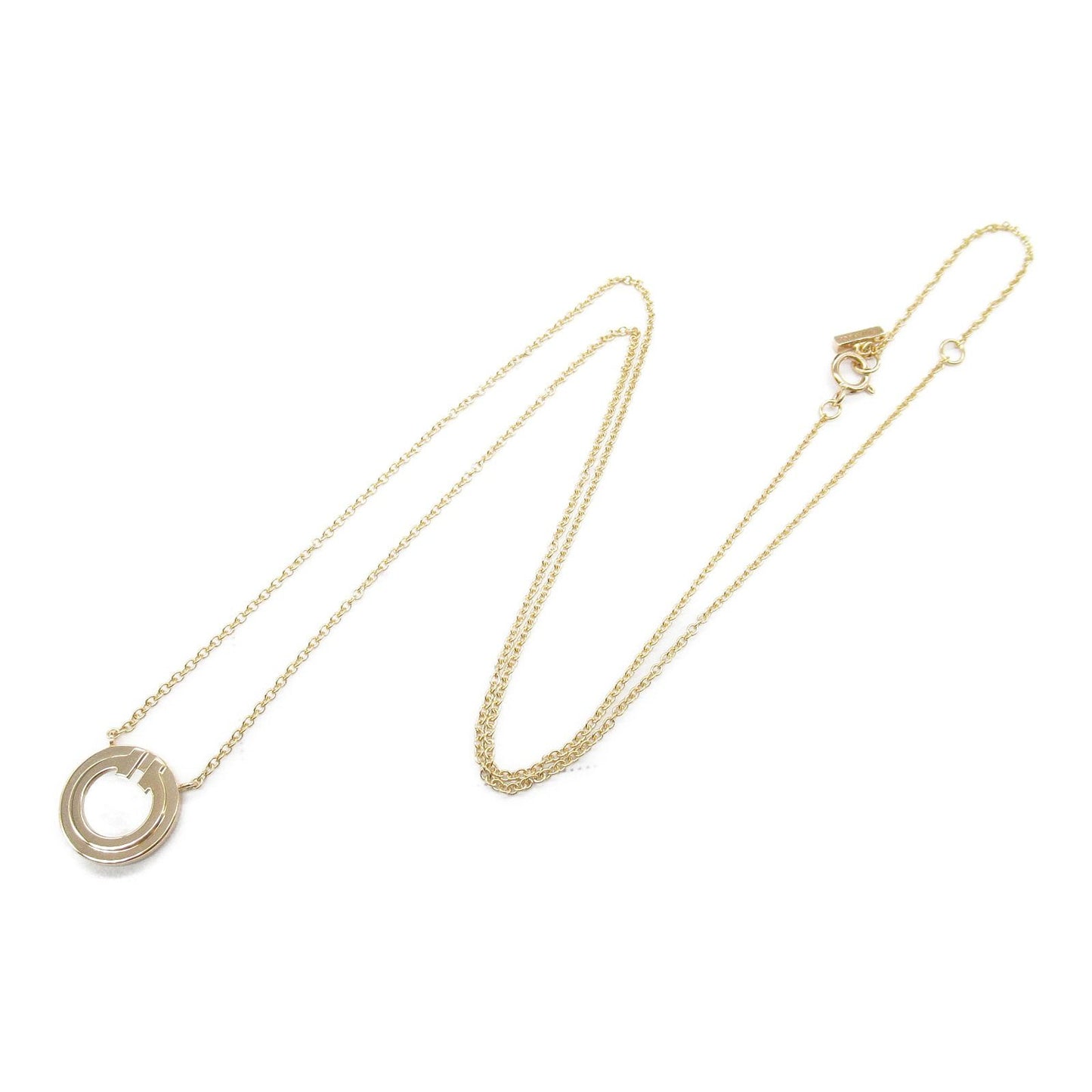 TIFFANY＆CO T Circle Mother of Pearl Necklace in 18K Pink Gold