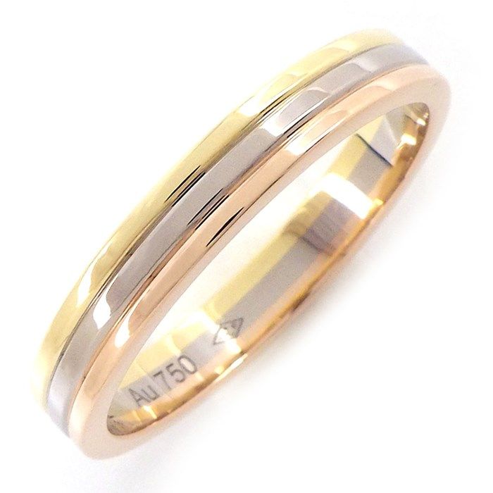 Cartier Trinity Wedding Ring in Three Colors - K18 Gold, Size 19.5
