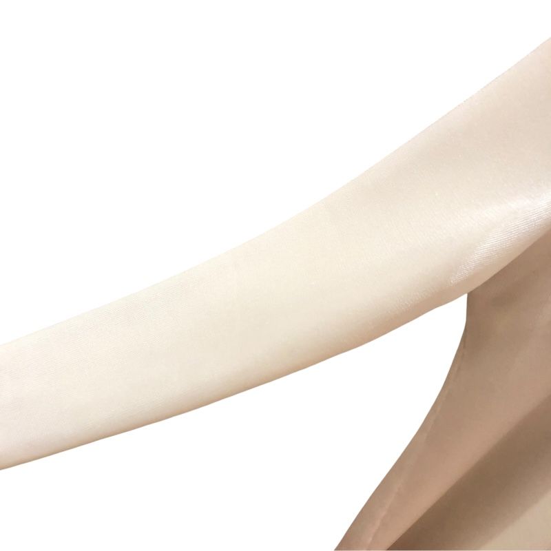 HERMES Ivory Silk Knit Sweater with Unique Neck Design