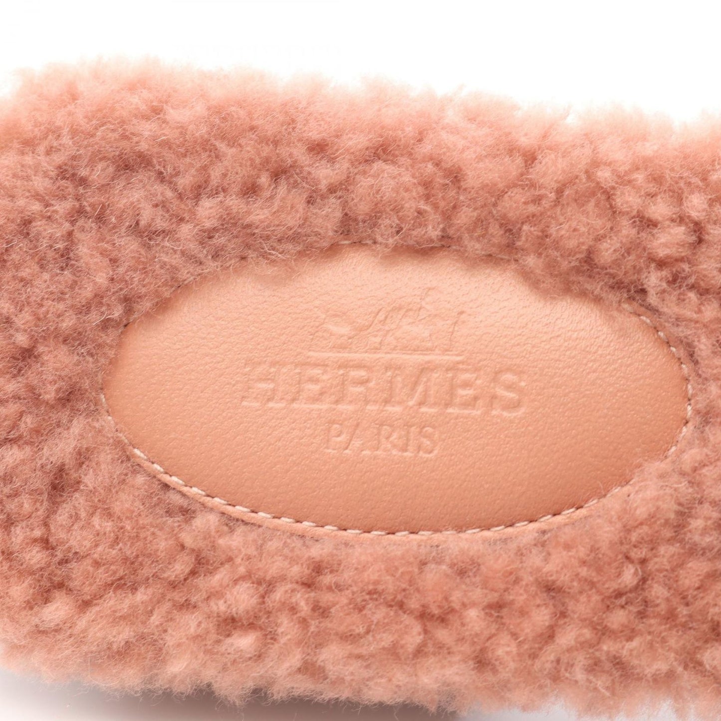HERMES Pink Fur Sandals - Unworn Luxury Footwear