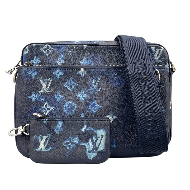 Louis Vuitton Trio Messenger Bag - Blue Monogram Watercolor