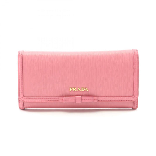 PRADA VITTELLO MOVE TR Pink Saffiano Leather Wallet - Timeless Elegance