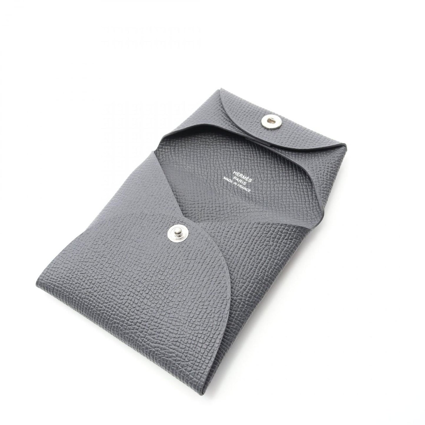 HERMES Bastia Coin Case in Gris Mist - Unused Luxury Accessory