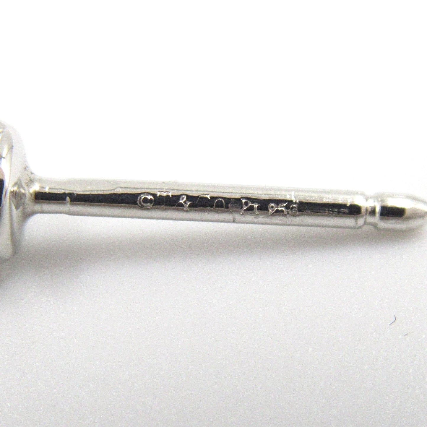 TIFFANY & CO. Solitaire Diamond Earrings in Platinum