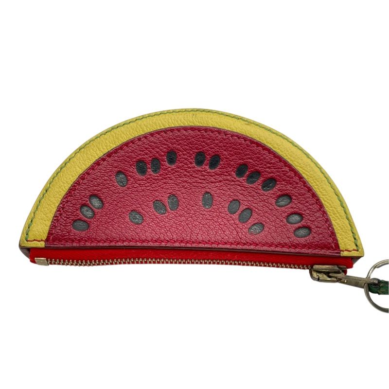 HERMES Tutti Frutti Watermelon Coin Case in Red - Exquisite Craftsmanship