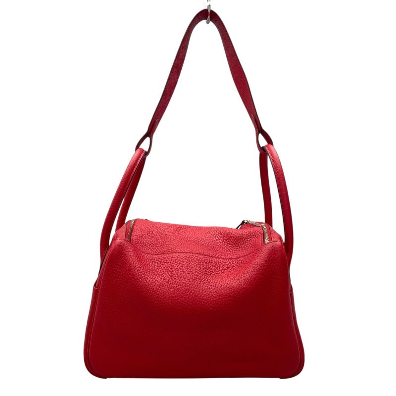 HERMES Lindy 26 Rouge Kazak with Silver Hardware - 2016