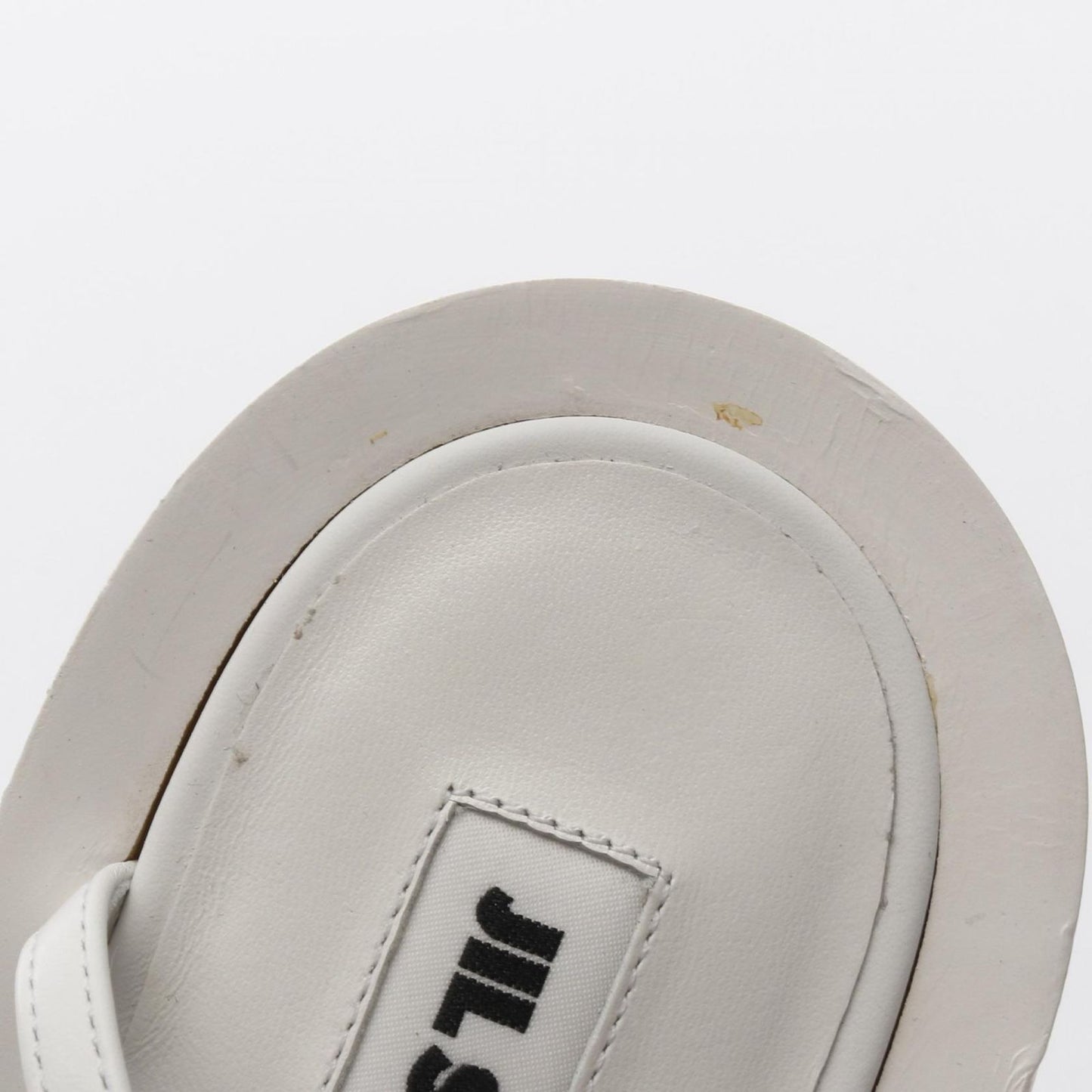 JIL SANDER White Leather Sandals - Timeless Elegance