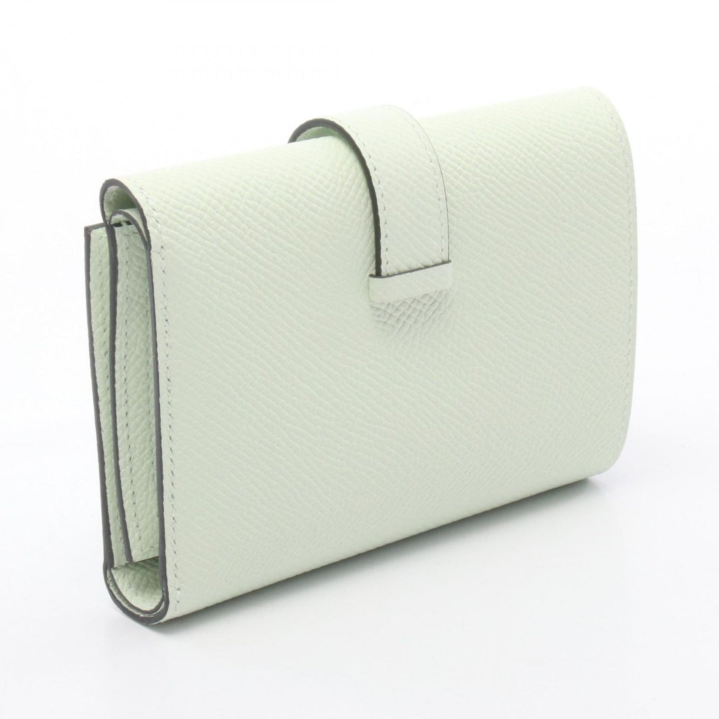 HERMES Béarn Combination Wallet in Vert Fizz - Unused Luxury
