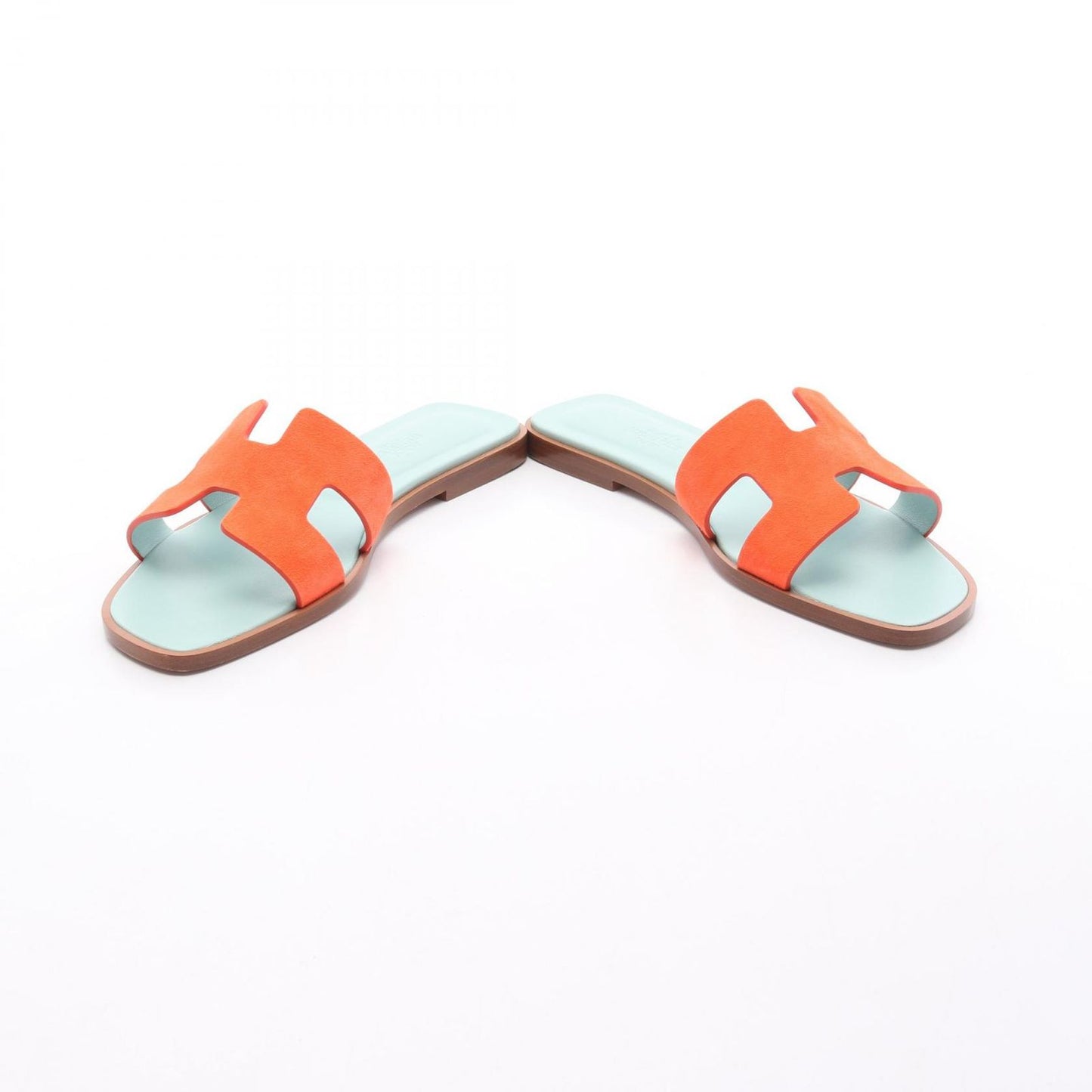 HERMES Oran Suede Leather Sandals - Unworn Luxury Footwear