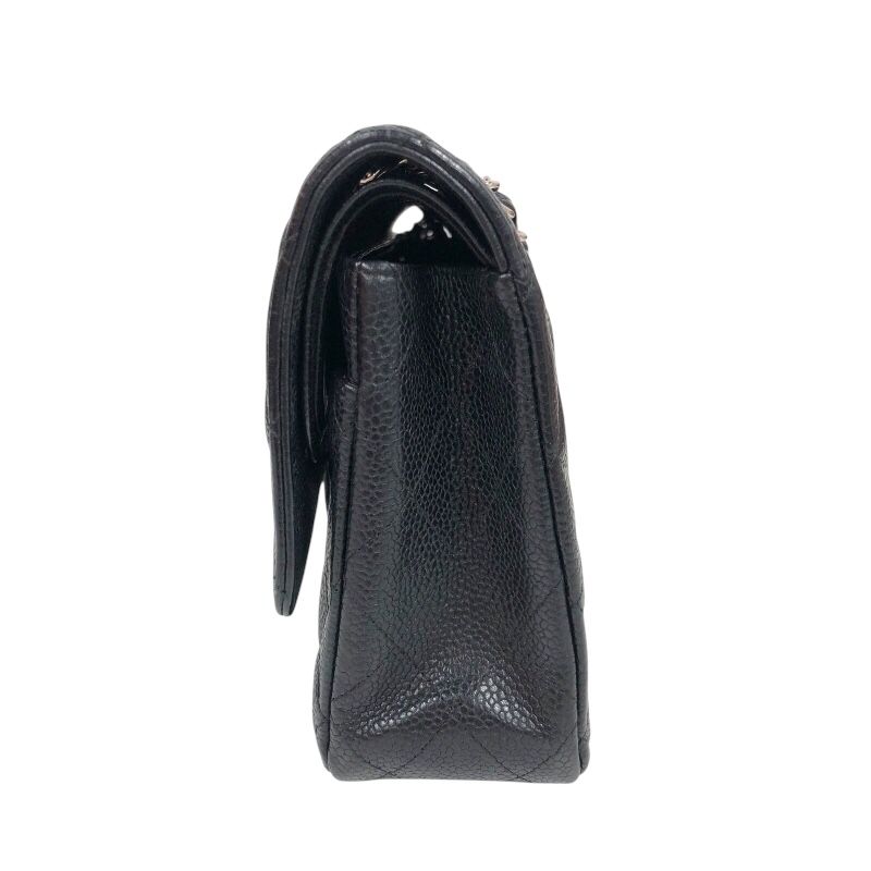 CHANEL Matelassé 25 Black Caviar Leather Shoulder Bag